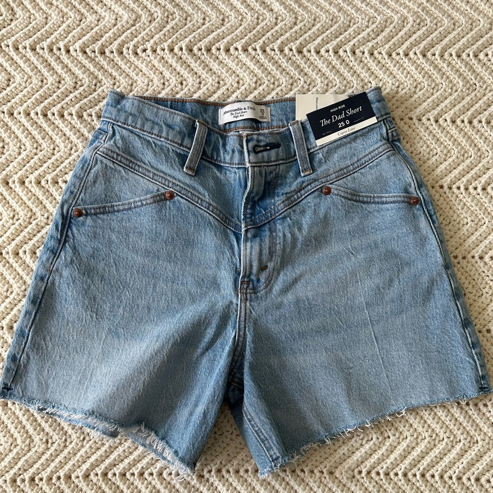 Abercrombie & Fitch High Rise Dad Shorts - Curve Love